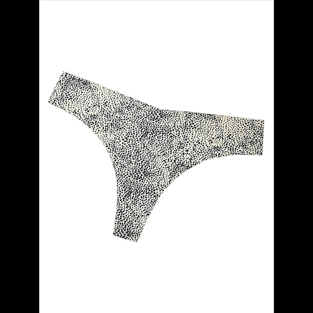 Ropa Interior de Seda Helada para Mujer, Entrepierna de Algodón, Tiro Bajo, Agradable para la Piel, Color Liso, Talla Grande. Moteado XXL