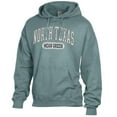 thumbnail image 2 of Men's Comfort Wash  Green North Texas Mean Green Lightweight Fleece Pullover Hoodie, 2 of 3