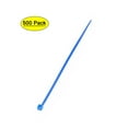 thumbnail image 5 of Uxcell 4-Inch 0.07-Inch Cable Ties Self-Locking Zip Ties Nylon Blue  500 Pack, 5 of 5