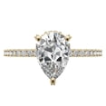 thumbnail image 6 of Auory Statement Moissanite Ring in Yellow Gold Plated for Wife, 6 of 10