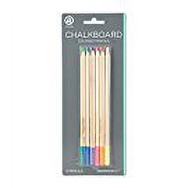 Pepperell Real Slate Chalk Pencils 5/Pkg w/Sharpener