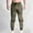 Army Green, variant on FDGIU Men's Cargo Jogger Pants - Lightweight Hiking Workout Pants with Pockets, Elastic Waist Sweatpants for Outdoor