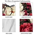 thumbnail image 4 of luoweisi Men's Beach Shorts Quick Dry Swim Trunks with Mesh Lining Peony XL, 4 of 5