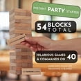 thumbnail image 2 of Juego para beber Buzzed Blocks para adultos con 54 bloques y comandos, 2 of 7