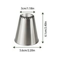 thumbnail image 2 of Baking Nozzle Piping Tips Ring Cookies Kits Baking Accessory Piping Nozzles, 2 of 2