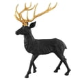 thumbnail image 3 of GVN Christmas Decorations Decor,Standing Reindeer Statue Aluminum Deer Sculpture for Indoors Christmas Decor-Black, 3 of 3