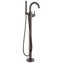Delta Trinsic Contemporary Floor Mount Tub Filler Trim, Venetian Bronze