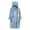 Blue, variant on Womens Blouses Casual Fall Winter Loose Fit Hooded Long Sleeve Bubble Cuff Off the Shoulder Hoody Graphic Leisure Cotton Hoodies Sweatshirts(Grey,M)