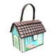thumbnail image 1 of Bolso de la bolsa en forma de casa bolso de hombro para mujeres bolsas telefónicas únicas para el trabajo Azul, 1 of 8