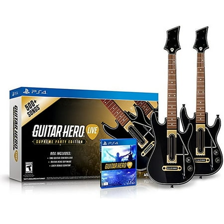 Guitar Hero Live Supreme Party Edition 2 Pack Bundle - PlayStation 4