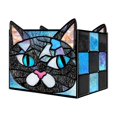 thumbnail image 2 of Stained Glass Cat Flower Pot,Handmade Cute Pots for Plants, Room and Office Decoration Glass Container Storage,Indoor Plant Pots with Drainage,Plant Gifts, 2 of 7