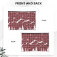 thumbnail image 2 of Zufioo Christmas Tree Buffalo Plaid Print DuPont Paper Portable Toiletry Bag, 8.9x6.5 inch Zippered Hand-held Paper Cosmetic Bag Storage Tool Kit, 2 of 7