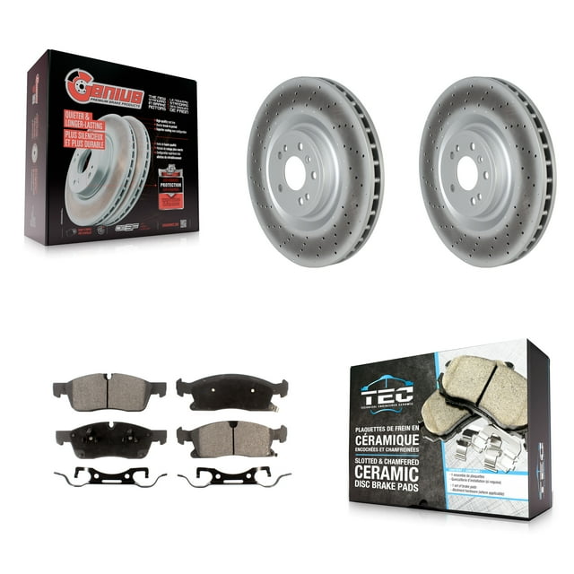 Transit Auto Front Coated Disc Brake Rotors and Ceramic Pads Kit for Car Mercedes-Benz ML350 GLS450 ML400 GLE400 ML250 KGT-102715
