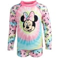 thumbnail image 3 of Disney Minnie Mouse Toddler Girls Rash Guard and Swim Shorts Set Infant to Big Kid, 3 of 5