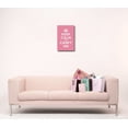 thumbnail image 2 of Canvas Wall Art Gallery Wrap Canvas Prints - Keep Calm and Carry On | Stretched Pink Canvas Home Decor Ready to Hang - 16" x 24", 2 of 3