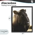 thumbnail image 4 of Stupell Industries Farmhouse Bessie The Cow Portrait Black Floating Frame Canvas Art, 17 x 21, by Leah Straatsma, 4 of 8