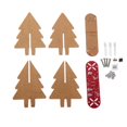 thumbnail image 1 of DIY Arbol Navideño con Luces LED Colorida Resaltada Cambiante Tamaño completo: 15 cm x 6 cm x 13 cm Soledad DIY Light Christmas Tree Tower, 1 of 10