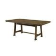 thumbnail image 2 of InRoom Furniture D4216-T Dining Table, Brown & Oak, 2 of 4