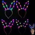 thumbnail image 2 of 4PCS Women Hair Hoop Creative Rabbit Ear LED Light up Headband Party Headband, 2 of 10