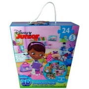 Disney Junior Super 3D Puzzles - 5 Pack - Assortment of Characters and Shows