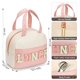thumbnail image 2 of Bolsa de almuerzo para mujer, bolsa de almuerzo aislada, bolsa de almuerzo pequeña de cuero para oficina, bolsa de almuerzo para trabajo con letras de chenilla, bolsa térmica a prueba de fugas, bolsa, 2 of 6
