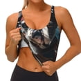 thumbnail image 3 of Uemuo Pirate Bulldog On Deck Pattern Women's Sports Bra - High Impact Support, Breathable, and Comfortable Athletic Bra for Running, Yoga, and Workouts, 3 of 9