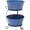 Blue, variant on HIT 8025E SA Enameled Galvanized Steel Double Beverage Tub with Iron Stand, Sage
