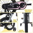 thumbnail image 6 of NEORIVER 20 Inch Motocross Style Kids Bike – Kickstand, Roaring Sound Maker, Number Plate & Dashboard Included – Easy Assembly – Ages 3-12 Boys Girls, 6 of 8