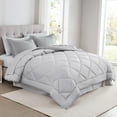 thumbnail image 4 of Modern Threads Bed In a Bag 7-Piece Gray Comforter Set, Full, 4 of 4