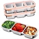 thumbnail image 1 of Paquete de 3 Recipientes de Acero Inoxidable para Refrigerios para Niños y Adultos con 3 Compartimentos. Ideales para la Guardería y la Escuela., 1 of 5