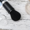 thumbnail image 3 of Hytrove Black Dual Ended Makeup Brush Set Compact Lightweight Cosmetic Kit with Transparent Protective Covers, 3 of 8