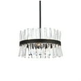 thumbnail image 3 of Serephina 20 inch crystal round pendant light in black, 3 of 5