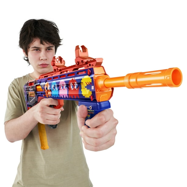 XSHOT SKINS Pro Series 1 Pac-Man Long Shot Blaster by ZURU with 40