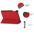 thumbnail image 4 of Case For Samsung Galaxy Tab A T515 / T510 10.1 2019, Protective Cover High-Quality Pu With Stand Function Perfectly Suitable For Samsung Galaxy Tab A 2019 T515 / T510 10.1 Inch, Red, 4 of 7