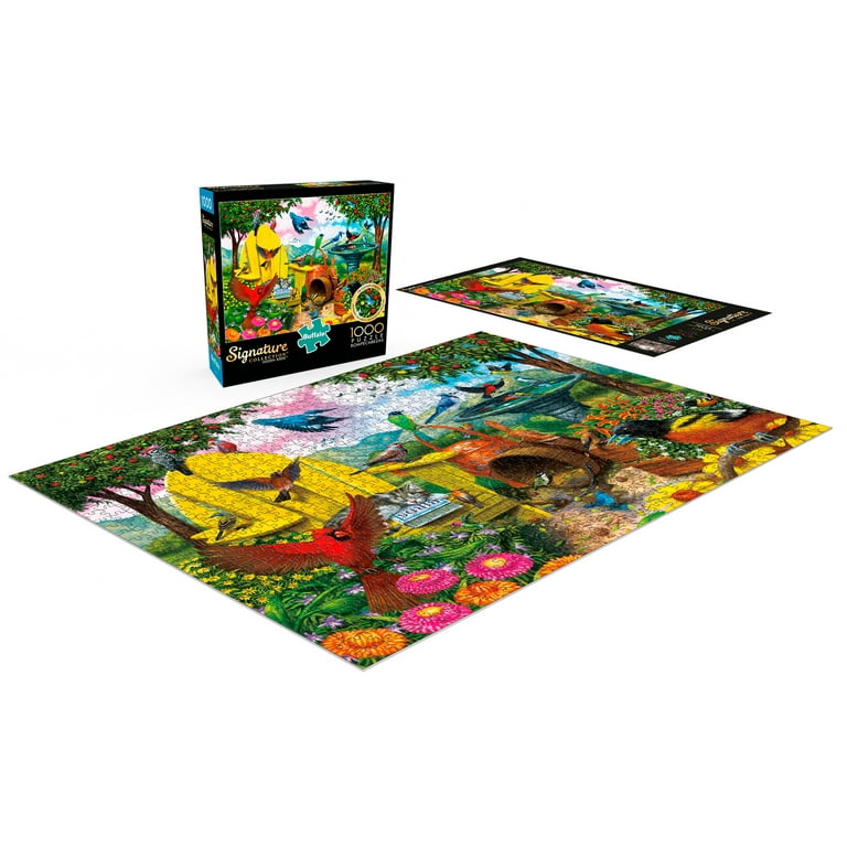 Buffalo Games Signature Collection 1438 Hidden Birds 1000 Pieces Jigsaw  Puzzle 