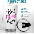 thumbnail image 2 of Best Mom Ever Gifts, Mothers Day Birthday Gifts For Mom Wife, Nutrition Facts 20Oz Tumbler For Mother New Mom From Daughter Son Husband, 20oz Coffee Insulated Tumbler, 2 of 6