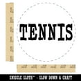 thumbnail image 2 of Tennis Fun Text Self-Inking Rubber Stamp Ink Stamper - Black Ink - Large 1-1/2 Inch, 2 of 7