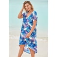 thumbnail image 3 of Swim 365 Women's Plus Size High-Low Cover Up, 3 of 6