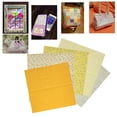 thumbnail image 4 of Cotton Craft Fabric, 50X50Cm Sewing Supplies Sewing Craft Fabric 2 Set Patch-Work Fabric  For Sewing For Quilting For DIY For Crafting ANGGREK Amarillo, 4 of 8