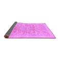 thumbnail image 2 of Ahgly Company Indoor Round Abstract Purple Modern Area Rugs, 4' Round, 2 of 4