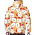thumbnail image 3 of Bingfone Cartoon Chicken Men's Drawstring Hoodie Long Sleeve Pocket Sweatshirts-4X-Large, 3 of 6