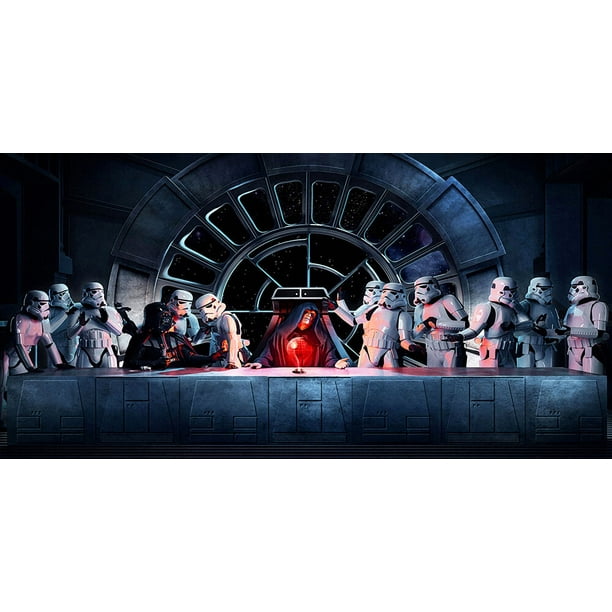 Emperor Palpatine Last Supper Star Wars Canvas Or Print Wall Art Walmart Com Walmart Com