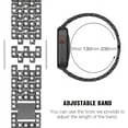 thumbnail image 3 of REQO Compatible with Apple Watch Ultra Band 49mm 46mm 45mm 41mm 38mm 40mm 42mm 44mm with 2 Pack Bling Crystal Diamonds Case Cover, iwatch SE Series Ultra 2 10/9/8/7/6/5/4/3/2/1 Bands for Women, 3 of 6