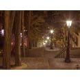 thumbnail image 2 of Frank, Assaf 18x15 Black Ornate Wood Framed with Double Matting Museum Art Print Titled - Street lights on steep stairs in city of Montmartre, Paris, 2 of 4