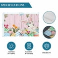 thumbnail image 6 of Easter Bunny Placemats Set of 8, Spring Watercolor Eggs Flower Wood Grain Pink Placemats for Dining Table, Place Mats for Kitchen Tabletop, Waterproof Wipeable Dining Table Mats Set, 6 of 9