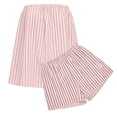 thumbnail image 6 of vigerkar Women 2 Matching Sets Striped Tube Tops Shorts Sets Summer Vacation Y2K Going Out Tops (Pink, M), 6 of 6