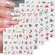 thumbnail image 1 of 12pcs Flowers Nail Art Sticker Dacals, Holographic Nail Glitter Design Nail Stickers Floral Spring Nail Decals 3D Self-Adhesive 3D Nail Decorations Ac, 1 of 4