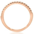 thumbnail image 2 of Pompeii 1/4ct Diamond Wedding Ring 10k Rose Gold (H/I,I1-I2), 2 of 4