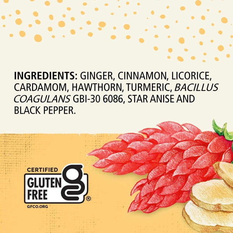 Celestial Seasonings Ginger Probiotics Caffeine-Free Herbal Tea