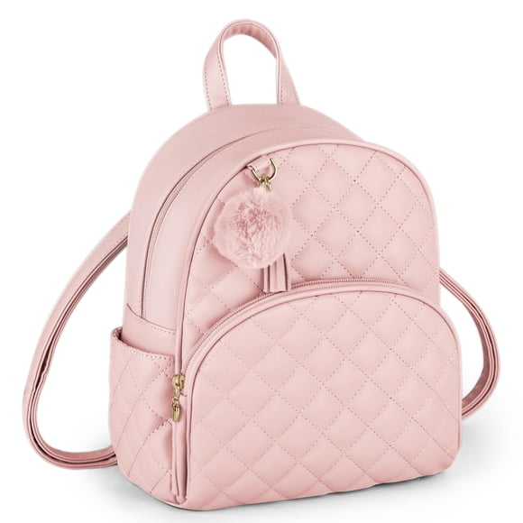 Mochila ECOSUSI Mini Leather para mujer Rosa